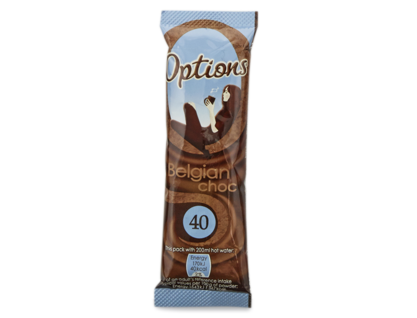 Options BELGIAN Instant HOT CHOCOLATE Sachets 11g Drink Powder INDIVIDUAL