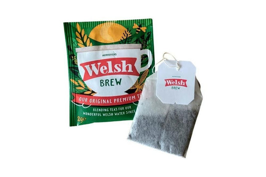 25 x Welsh Brew Tea Sachets - Individual Enveloped Tagged Tea Bags