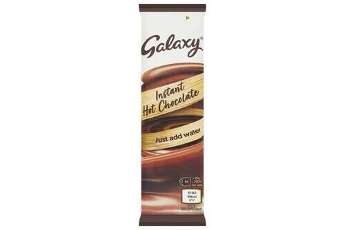 25 x GALAXY Instant HOT CHOCOLATE Sachets 25g Drink Powder INDIVIDUAL Serving