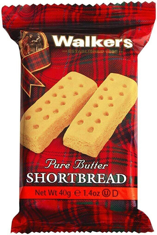 24 x Walkers Twin pack shortbread fingers 40g,